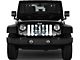 Grille Insert; White EMS Shield (76-86 Jeep CJ5 & CJ7)