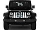 Grille Insert; White EMS Shield (18-24 Jeep Wrangler JL w/o TrailCam)