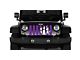 Grille Insert; White Tiger Paw Print Purple (97-06 Jeep Wrangler TJ)