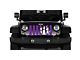 Grille Insert; White Tiger Paw Print Purple (87-95 Jeep Wrangler YJ)