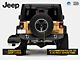 Jeep Licensed by RedRock Trail Force HD Rear Bumper with Jeep Logo (07-18 Jeep Wrangler JK)