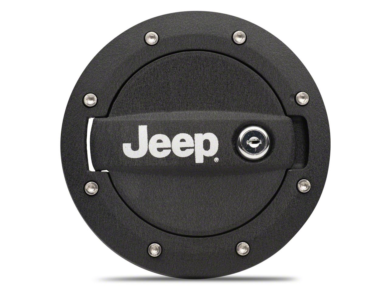 Eagle in 3D - Black with White For Jeep Wrangler JK/JKU flag Gas Cap Cover - Tropical Hawaii Style - Double hot O Seven