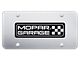 MOPAR Garage Laser Etched License Plate (Universal; Some Adaptation May Be Required)