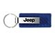 Jeep Leather Key Fob; Carbon Fiber