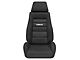 Corbeau GTS II Reclining Seats with Double Locking Seat Brackets; Black Cloth (18-24 Jeep Wrangler JL)