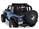 Bestop Half Top Soft Top; Black Twill (18-24 Jeep Wrangler JL 2-Door)
