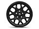 Fuel Wheels Tech Matte Black Wheel; 17x9 (07-18 Jeep Wrangler JK)