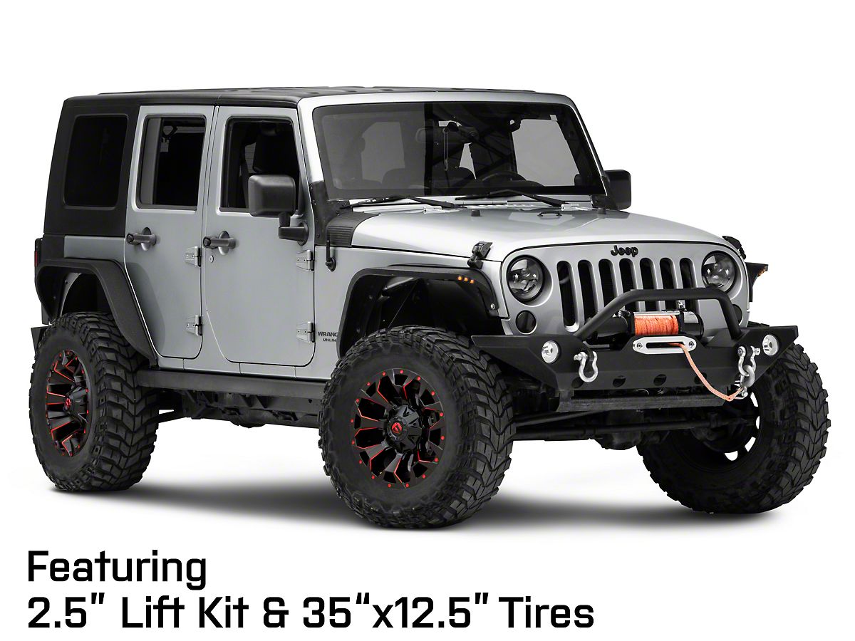 Fuel Wheels Assault Matte Black Red Milled Wheel; 18x9; 1mm Offset (07-18  Jeep Wrangler JK)