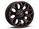 Fuel Wheels Assault Matte Black Red Milled Wheel; 20x9; 1mm Offset (87-95 Jeep Wrangler YJ)