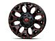 Fuel Wheels Assault Matte Black Red Milled Wheel; 20x9; 1mm Offset (87-95 Jeep Wrangler YJ)