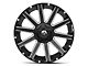 Fuel Wheels Contra Matte Black Milled Wheel; 20x9 (97-06 Jeep Wrangler TJ)