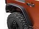 Bushwacker Flat Style Fender Flares; Textured Black (07-18 Jeep Wrangler JK 4-Door)