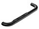 Jeep Licensed by RedRock 3-Inch Round Side Step Bars with Jeep Logo; Textured Black (87-06 Jeep Wrangler YJ & TJ, Excluding Unlimited)