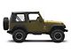 Jeep Licensed by RedRock 3-Inch Round Side Step Bars with Jeep Logo; Textured Black (87-06 Jeep Wrangler YJ & TJ, Excluding Unlimited)