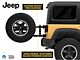 Jeep Licensed by RedRock HD Tire Carrier for OEM Tail Gate with Jeep Logo (07-18 Jeep Wrangler JK)