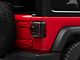 Rough Country LED Tail Lights; Black Housing; Clear Lens (18-24 Jeep Wrangler JL w/ Factory Halogen Tail Lights)