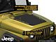 Jeep Licensed by RedRock Wrangler Hood Decal; Matte Black (97-06 Jeep Wrangler TJ)