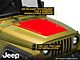 Jeep Licensed by RedRock Wrangler Hood Decal; Red (97-06 Jeep Wrangler TJ)