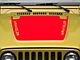 Jeep Licensed by RedRock Wrangler Hood Decal; Red (97-06 Jeep Wrangler TJ)