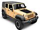 Jeep Licensed by RedRock Rubicon Hood Decal; Matte Black (07-18 Jeep Wrangler JK)