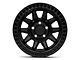 Black Rhino Calico Matte Black Wheel; 17x8.5 (07-18 Jeep Wrangler JK)