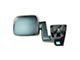 Manual Mirror; Textured Black; Driver Side (03-06 Jeep Wrangler TJ)