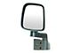 Manual Mirror; Textured Black; Driver Side (03-06 Jeep Wrangler TJ)