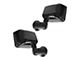 Manual Mirrors; Gloss Black (07-10 Jeep Wrangler JK)