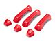 RedRock Door Handle Covers; Red (18-24 Jeep Wrangler JL 2-Door)