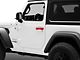 RedRock Door Handle Covers; Red (18-24 Jeep Wrangler JL 2-Door)