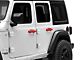 RedRock Door Handle Covers; Red (18-24 Jeep Wrangler JL 4-Door)