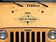 Jeep Licensed by RedRock Compass Decal with Jeep Logo; Matte Black (07-18 Jeep Wrangler JK)