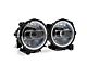 DV8 Offroad LED Headlights; Chrome Housing; Clear Lens (18-24 Jeep Wrangler JL)