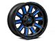 Fuel Wheels Hardline Gloss Black with Blue Tinted Clear Wheel; 20x10 (07-18 Jeep Wrangler JK)