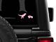 SEC10 Trex and Vehicle Silhouette Decal; Pink (Universal; Some Adaptation May Be Required)