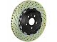 Brembo GT Series 6-Piston Front Big Brake Kit with 15-Inch 2-Piece Cross Drilled Rotors; Silver Calipers (20-24 Jeep Gladiator JT)