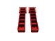 Royal Hooks Aluminum Tailgate Hinges; Red (07-18 Jeep Wrangler JK)