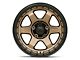 Fuel Wheels Block Matte Bronze Wheel; 17x9; 1mm Offset (18-24 Jeep Wrangler JL)