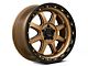 KMC Chase Matte Bronze with Black Lip Wheel; 17x9 (07-18 Jeep Wrangler JK)