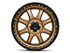 KMC Chase Matte Bronze with Black Lip Wheel; 17x9 (07-18 Jeep Wrangler JK)