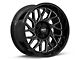 Moto Metal MO805 Gloss Black Milled Wheel; 20x10; -18mm Offset (18-24 Jeep Wrangler JL)