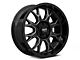 Moto Metal MO806 Gloss Black Milled Wheel; 20x10; -18mm Offset (07-18 Jeep Wrangler JK)