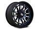 XD Phoenix Metallic Blue Milled with Black Lip Wheel; 20x10; -18mm Offset (07-18 Jeep Wrangler JK)