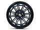 XD Phoenix Metallic Blue Milled with Black Lip Wheel; 20x10 (18-24 Jeep Wrangler JL)