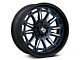 XD Phoenix Metallic Blue Milled with Black Lip Wheel; 20x10 (18-24 Jeep Wrangler JL)