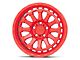 Black Rhino Raid Gloss Red Wheel; 17x8.5; -18mm Offset (07-18 Jeep Wrangler JK)