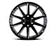 Black Rhino Typhoon Gloss Black Milled Wheel; 17x9.5 (07-18 Jeep Wrangler JK)