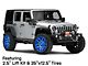 Fuel Wheels Twitch Anodized Blue Milled Wheel; 22x10 (07-18 Jeep Wrangler JK)