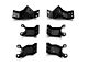 Rough Country Heavy Duty Rock Sliders; Flat Black (18-24 Jeep Wrangler JL 4-Door)