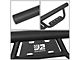 3-Inch Round Drop Side Step Bars; Textured Black (07-18 Jeep Wrangler JK 4-Door)